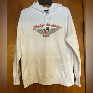 Harley-Davidson White Hoodie with Logo